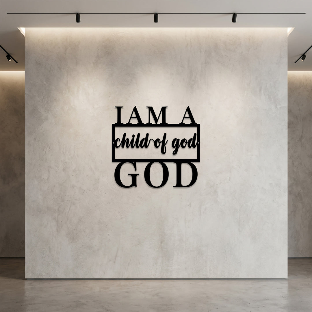 Christianartworkshop I Am A Child Of God Typography Metal Wall Decor: A Timeless Testament Of Belonging - image 2