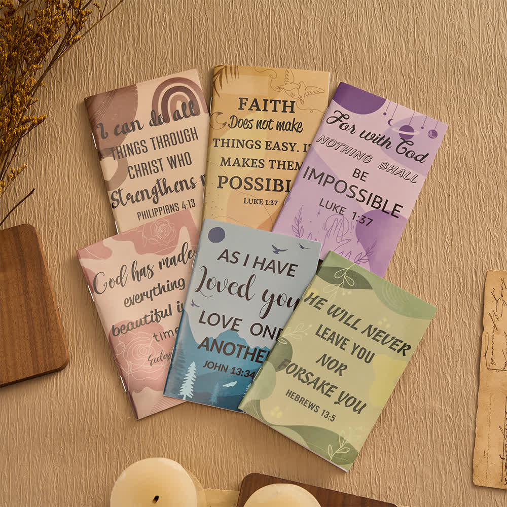 Christianartworkshop Floral Cross Motivational Pens & Bible Verse Notebooks Gift Set - image 19