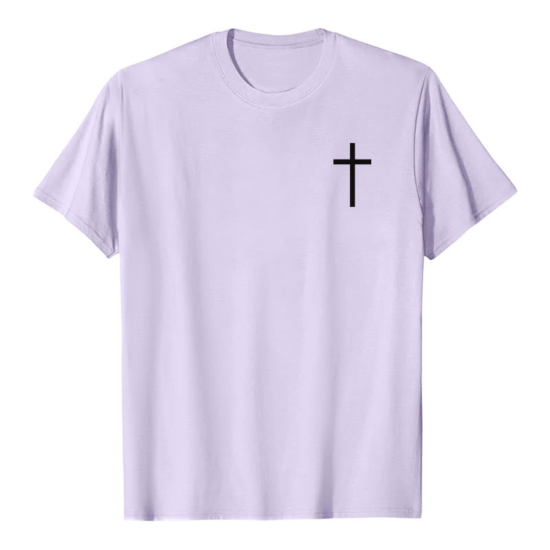 Christianartworkshop Classic Strength Promise Scripture Front & Back Printed Christian Premium Short Sleeve T-Shirt - image 13