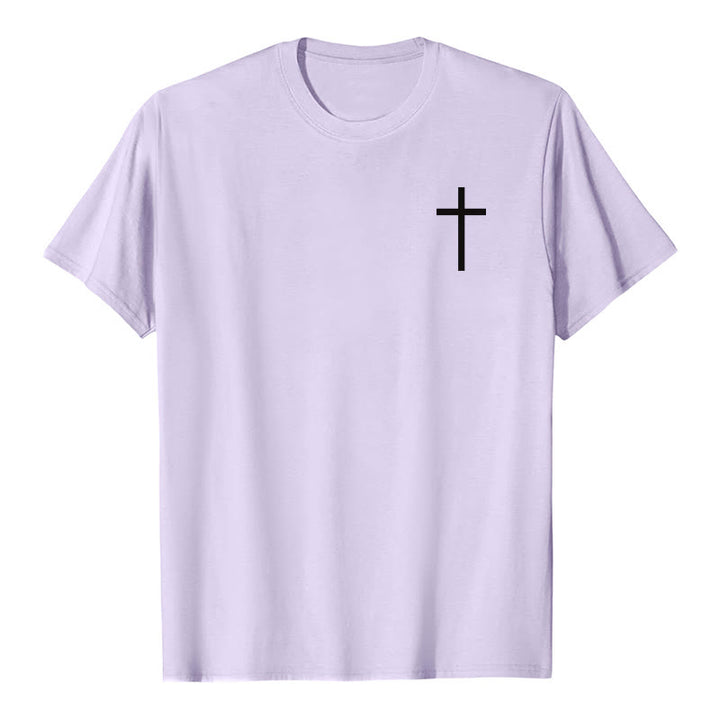 Christianartworkshop Classic Strength Promise Scripture Front & Back Printed Christian Premium Short Sleeve T-Shirt - image 13