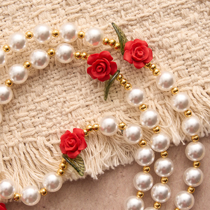 Christianartworkshop Classic Ivory & Red Rose Rosary: Soft Elegant Marian Devotion - image 5