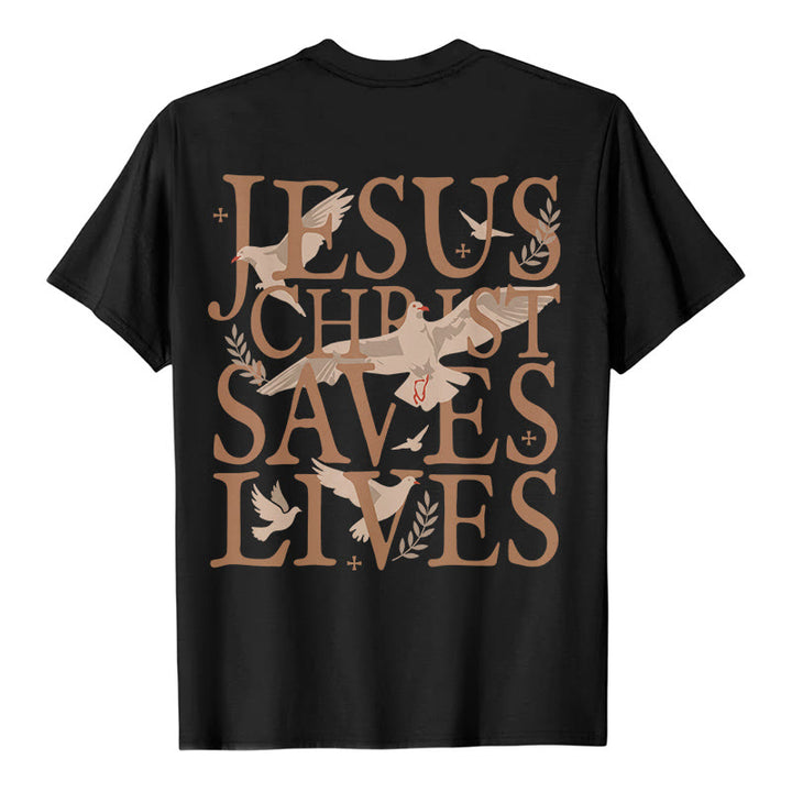 Christianartworkshop Jesus Face and Crown of Thorns Graphic T-Shirt - image 4