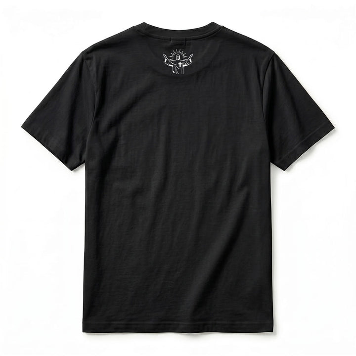 Christianartworkshop "Jesus Has Your Back" Confident Believer Premium Short Sleeve T-Shirt - image 15