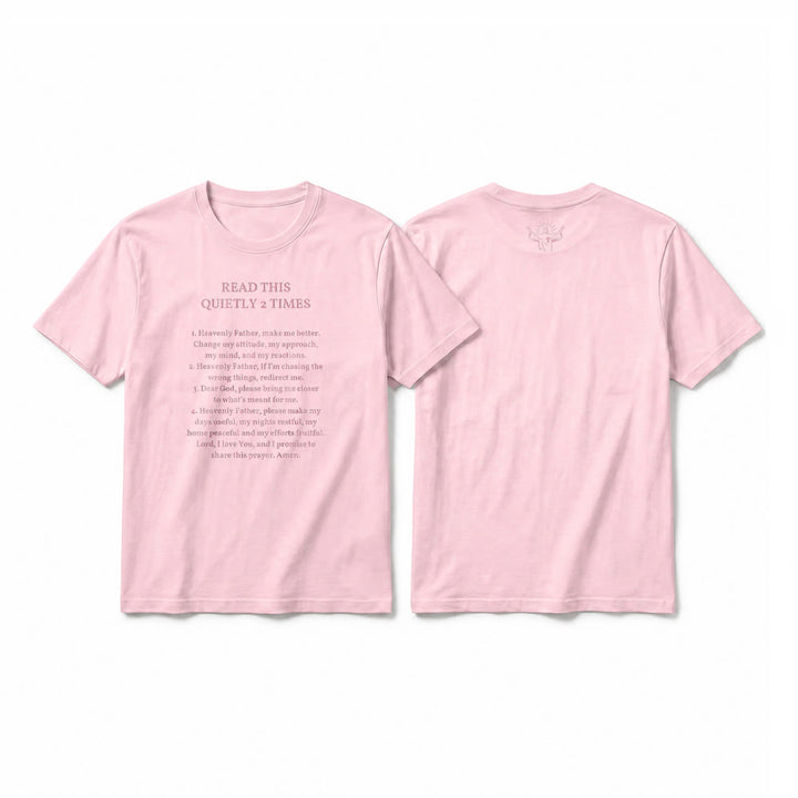 Christianartworkshop "Read This Quietly 2 Times" Funny Faith Premium Short Sleeve T-Shirt - Pink - 2XL - image 26