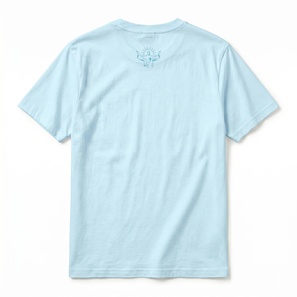 Christianartworkshop Faith Mom Cross Pattern Front Print Premium Short Sleeve T-Shirt - image 12