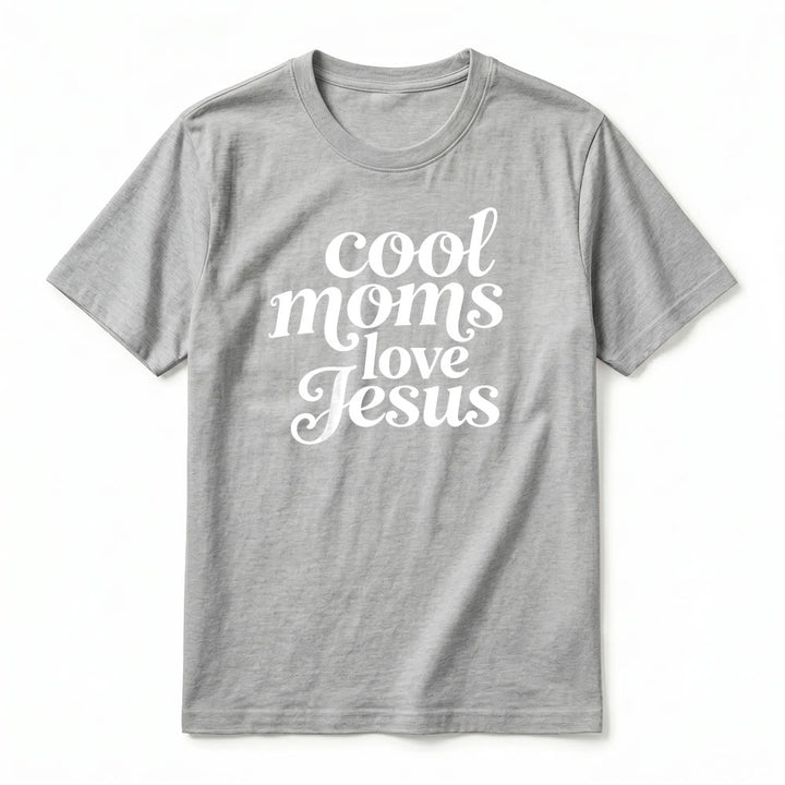 Christianartworkshop "Cool Moms Love Jesus" Front & Back Print Premium Short Sleeve T-Shirt - image 17