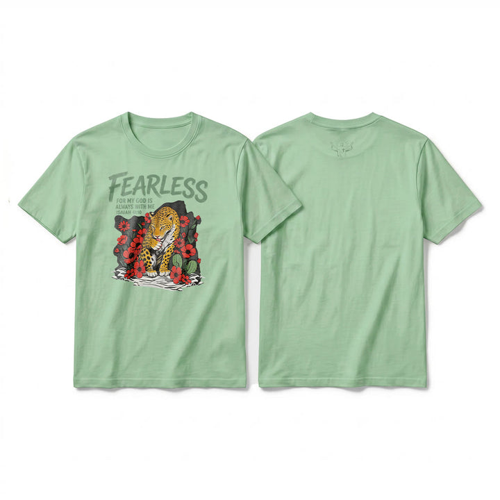Christianartworkshop "Fearless For My God Is Always With Me" Isaiah 41:10 Premium Short Sleeve T-Shirt - image 19