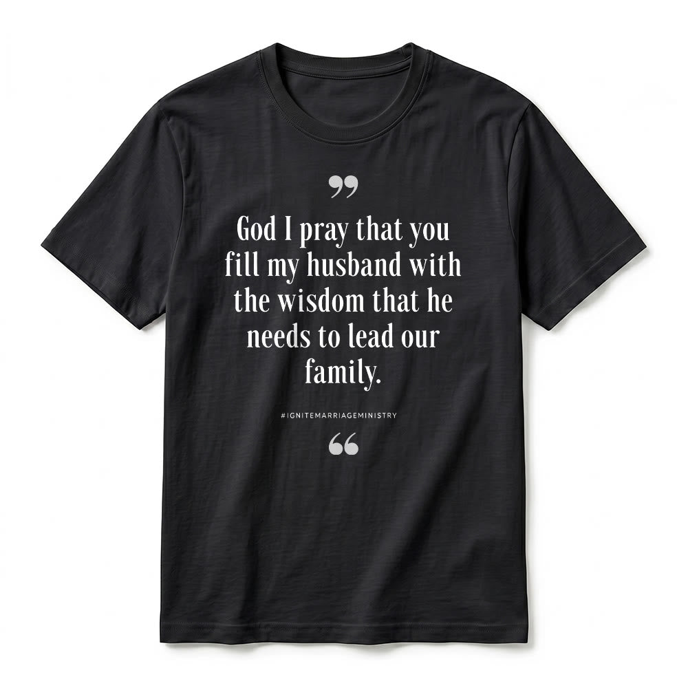 Christianartworkshop "God I Pray That You Fill My Husband With Wisdom" Premium Short Sleeve T-Shirt - image 11