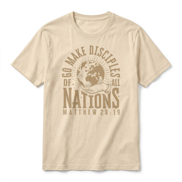 Christianartworkshop "Go Make Disciples of All Nations Matthew 28:19" Premium Short Sleeve T-Shirt - image 14