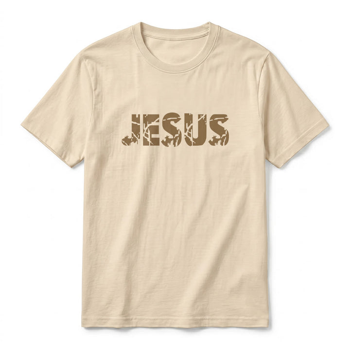 Christianartworkshop "JESUS" Mountain Cross Premium Short Sleeve T-Shirt - image 2