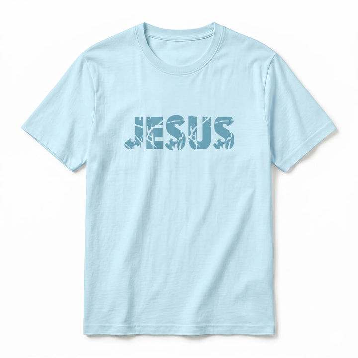 Christianartworkshop "JESUS" Mountain Cross Premium Short Sleeve T-Shirt - image 14