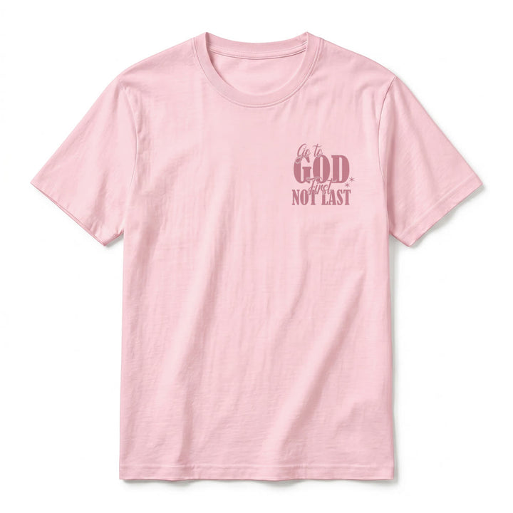 Christianartworkshop "Go to God First" Faith Reminder Premium Short Sleeve T-Shirt - image 29
