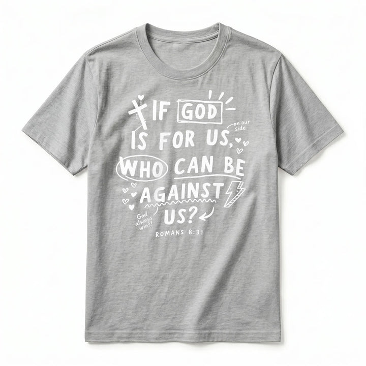 Christianartworkshop "If God Is For Us Who Can Be Against Us Romans 8:31" Premium Short Sleeve T-Shirt - image 20