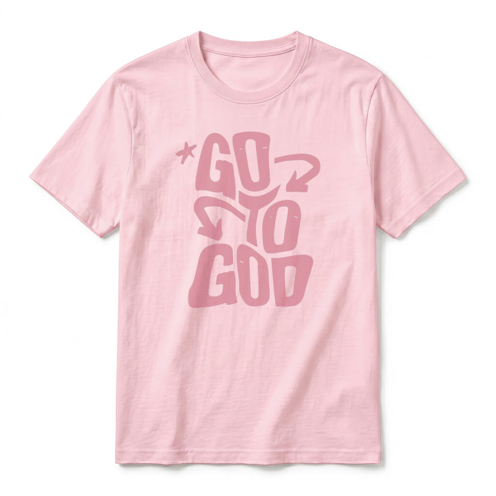 Christianartworkshop "Go To God" Star Accent Premium Short Sleeve T-Shirt - image 26