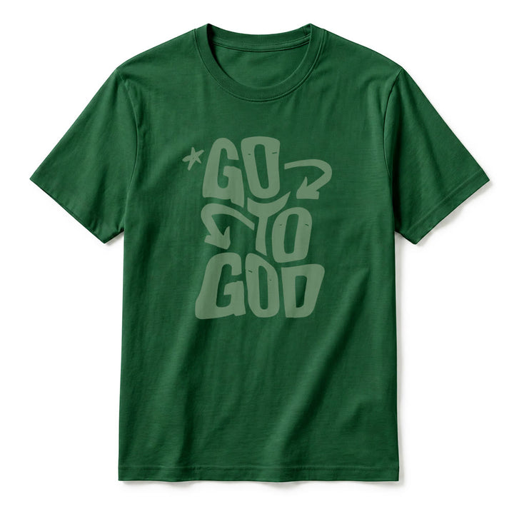 Christianartworkshop "Go To God" Star Accent Premium Short Sleeve T-Shirt - image 11