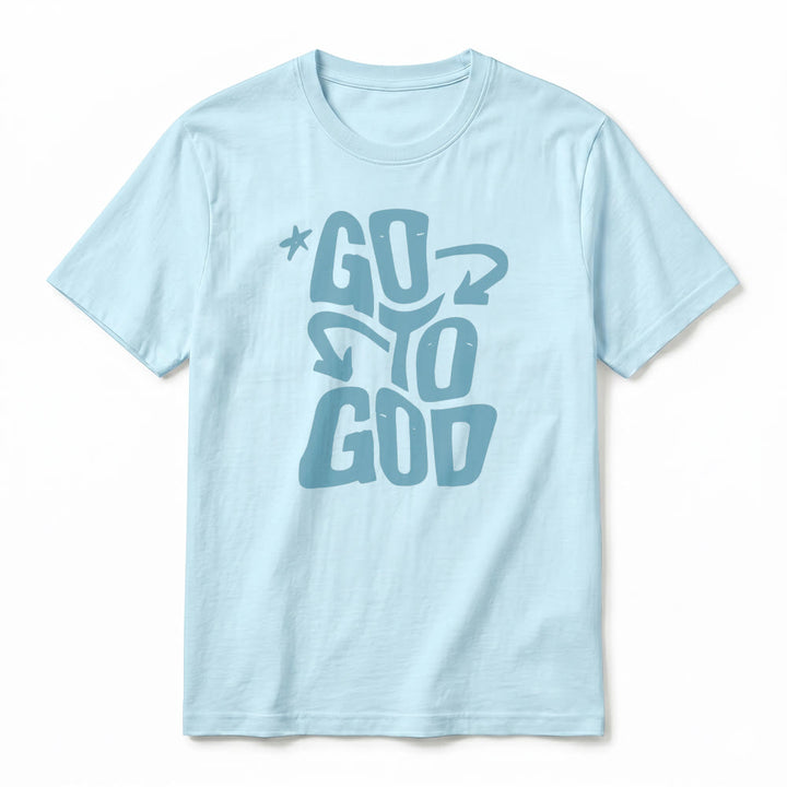 Christianartworkshop "Go To God" Star Accent Premium Short Sleeve T-Shirt - image 14