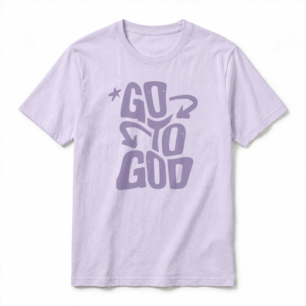 Christianartworkshop "Go To God" Star Accent Premium Short Sleeve T-Shirt - image 17