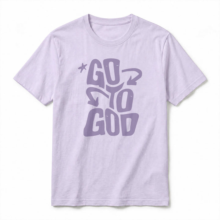 Christianartworkshop "Go To God" Star Accent Premium Short Sleeve T-Shirt - image 17