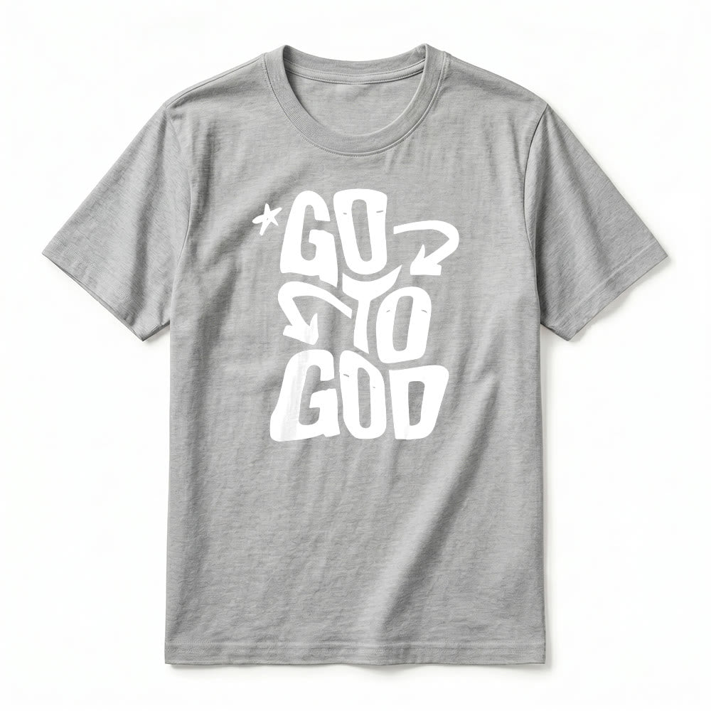 Christianartworkshop "Go To God" Star Accent Premium Short Sleeve T-Shirt - image 20