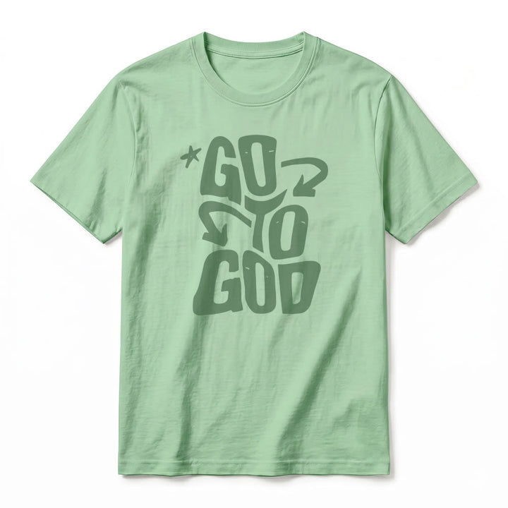 Christianartworkshop "Go To God" Star Accent Premium Short Sleeve T-Shirt - image 23