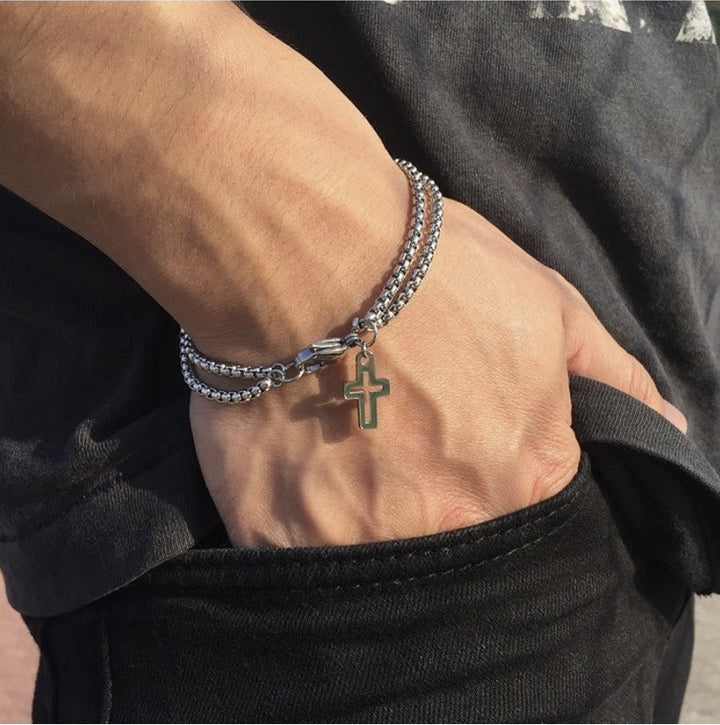 Christianartworkshop Minimalist Cross Charm Bracelet: A Timeless Emblem of Sacred Devotion and Everlasting Hope - image 4