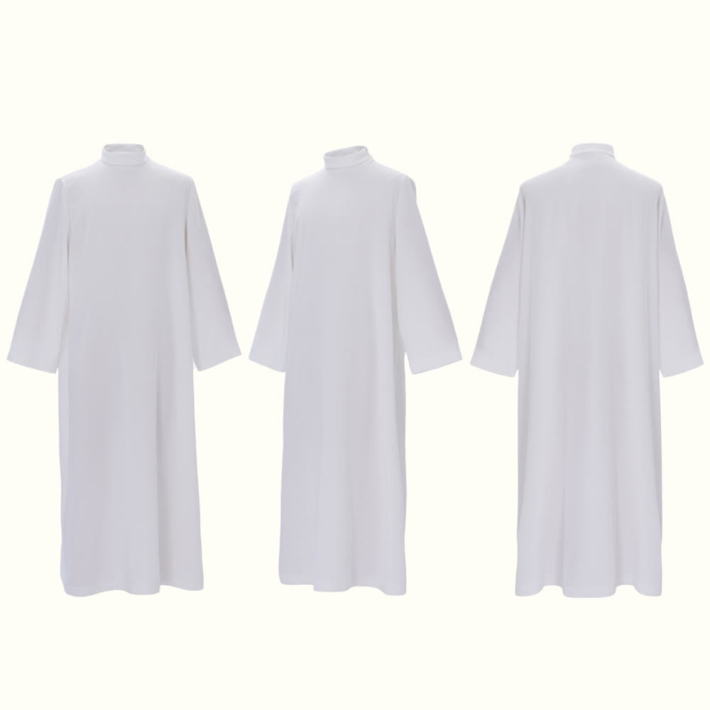 Christianartworkshop Plain White Liturgical Alb for Sacred Ceremonies - image 6