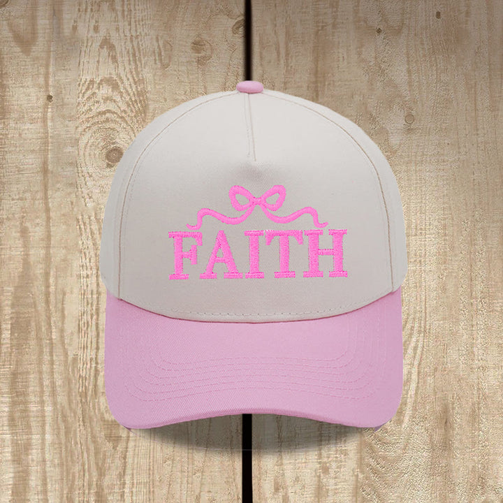 Christianartworkshop FAITH Bow Embroidery Camo Brim Adjustable Baseball Cap - image 8