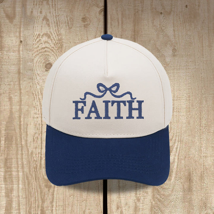 Christianartworkshop FAITH Bow Embroidery Camo Brim Adjustable Baseball Cap - image 14