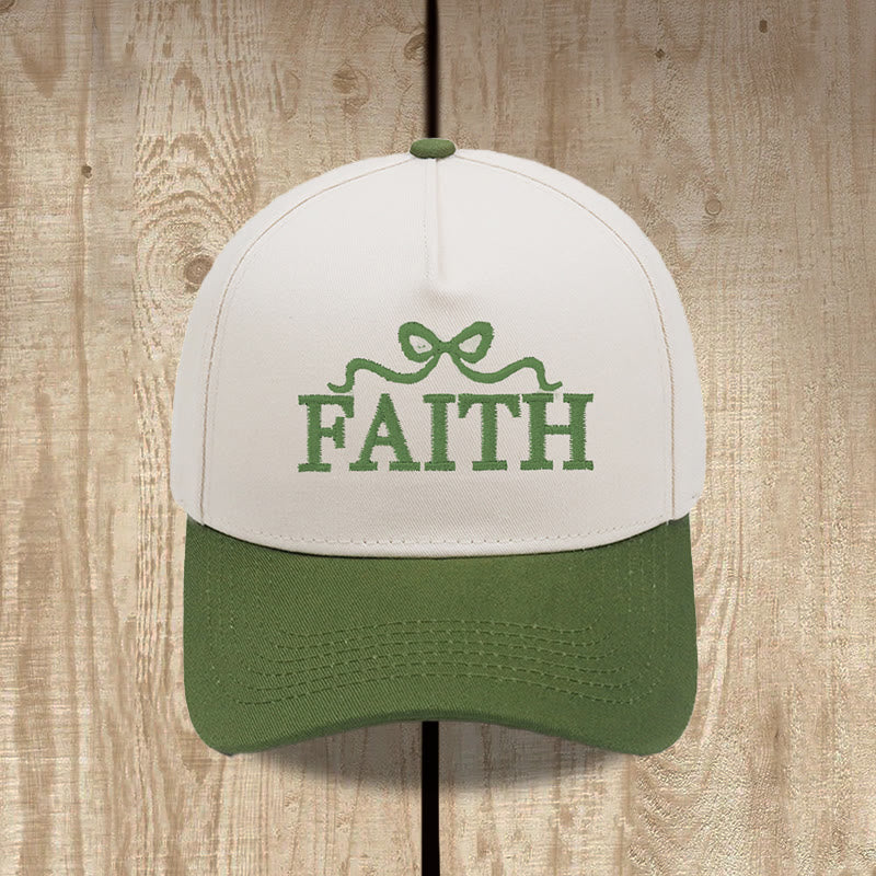 Christianartworkshop FAITH Bow Embroidery Camo Brim Adjustable Baseball Cap - image 18