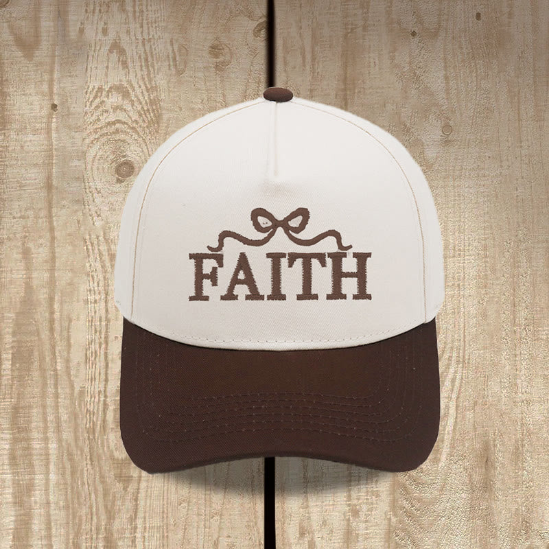 Christianartworkshop FAITH Bow Embroidery Camo Brim Adjustable Baseball Cap - image 20