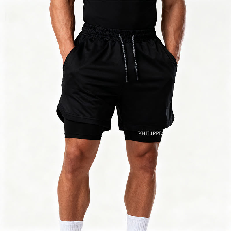 Christianartworkshop Timeless I Can Do All Things Through Christ Full Verse Dual Layer Drawstring Faith Sports Shorts - image 15