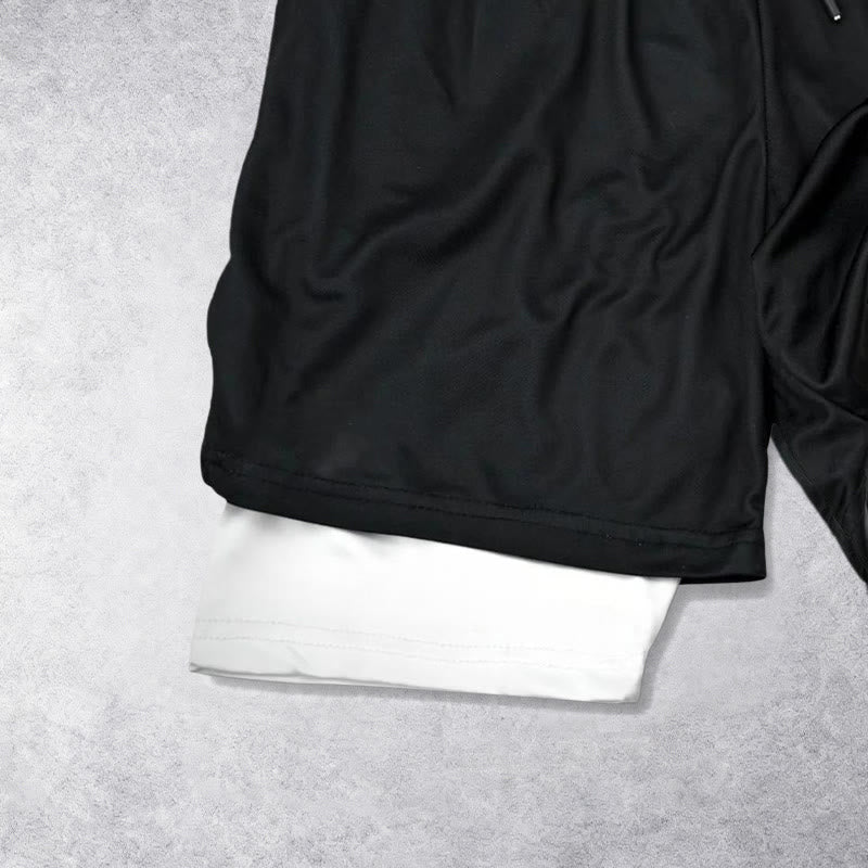 Christianartworkshop Timeless I Can Do All Things Through Christ Full Verse Dual Layer Drawstring Faith Sports Shorts - image 2