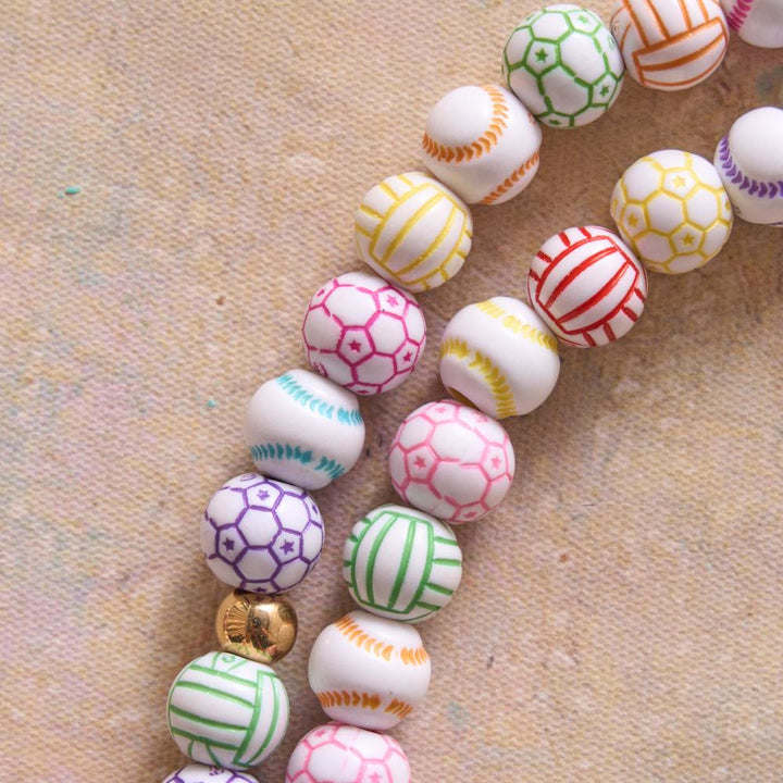 Christianartworkshop Sport Ball Themed Matte Bead with IHS Monstrance & Holy Grail Prayer Rosary - image 5