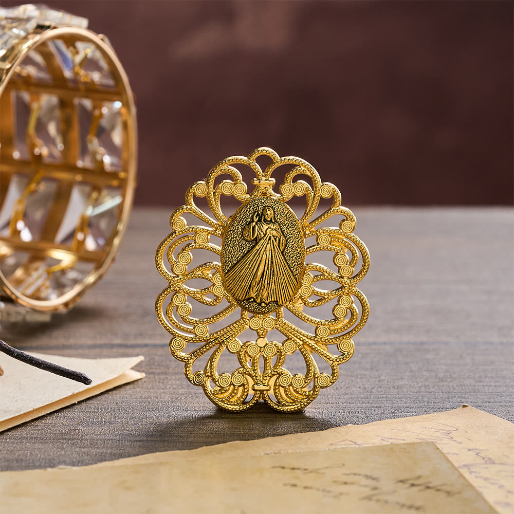 Christianartworkshop Filigree Frame Assorted Holy Portrait Desktop Ornament: A Daily Symbol of Gentle Heavenly Mercy - image 8