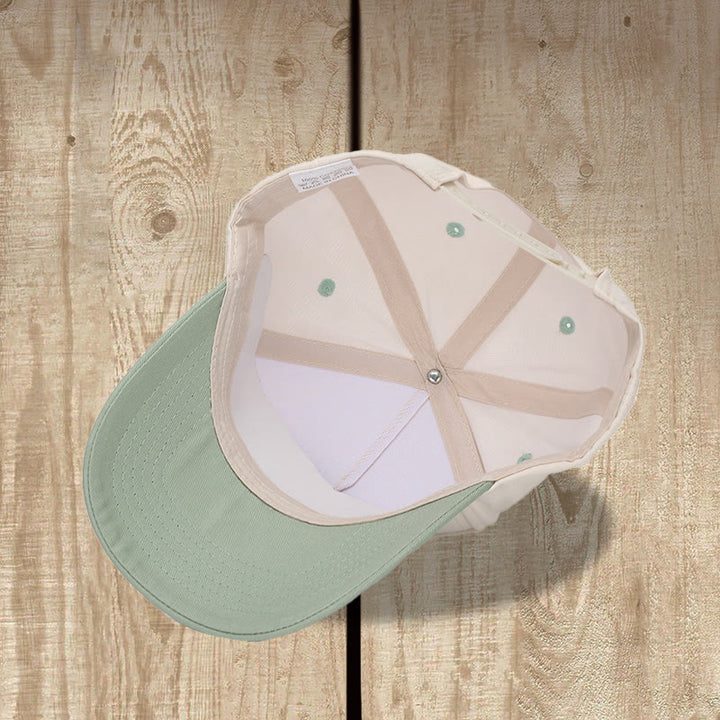 Christianartworkshop Faith Can Move Mountains Cursive Script Mountain Outline Front Embroidery Two Tone Adjustable Baseball Cap - image 4