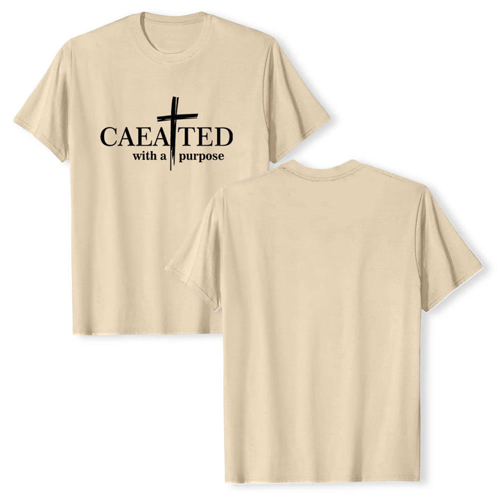 Christianartworkshop Created With A Purpose Brush Stroke Cross Split Main Word Premium Short Sleeve T-Shirt - image 19