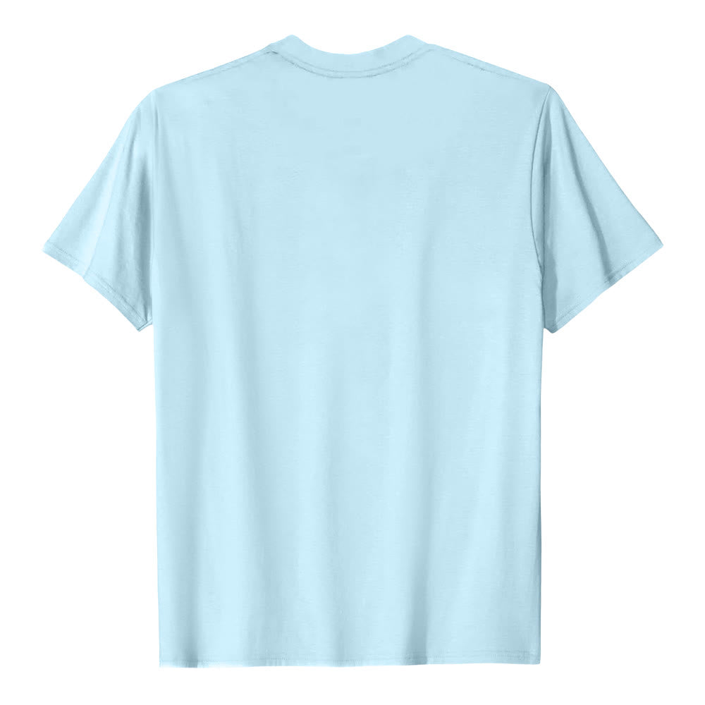 Christianartworkshop Blessed Three Nails Cross Split Bold Block Word Front Print Premium Short Sleeve T-Shirt - image 8