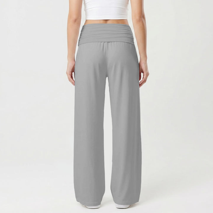 Christianartworkshop Vertical Brush Stroke Child Of God Hand Lettering Fold Over High Waist Wide Leg Pants - image 11