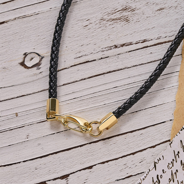 Christianartworkshop Luxury Style Crucifix Jesus Cross Black-gold Alloy Pendant Necklace - image 4