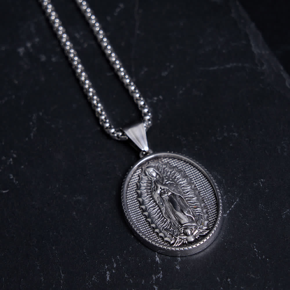 Christianartworkshop Our Lady of Guadalupe Virgin Mary Necklace - image 8