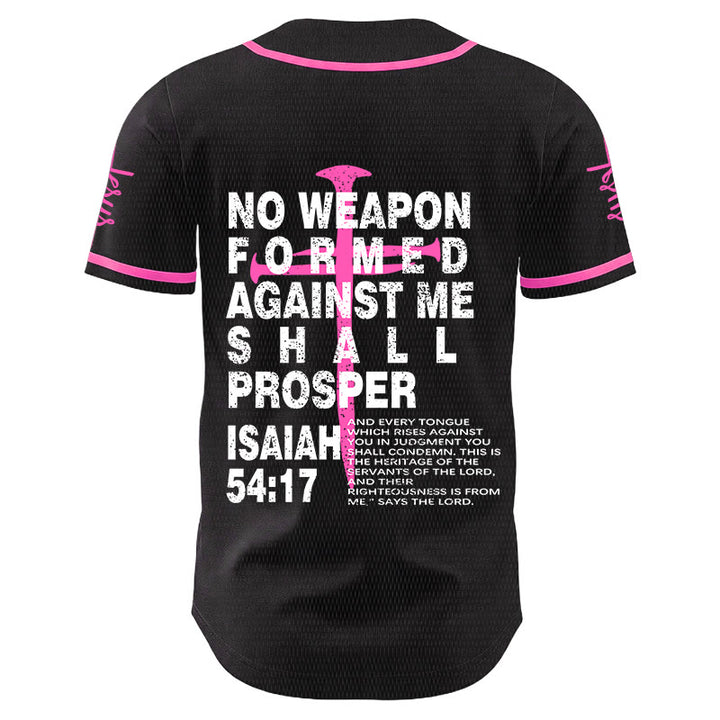 Christianartworkshop No Weapon Formed Against Me Shall Prosper Baseball Jersey - image 16