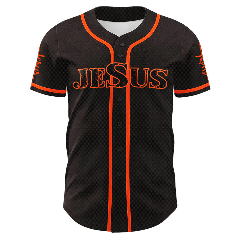 Christianartworkshop Jesus Saves Faith Statement Unisex Custom Baseball Jersey - image 14