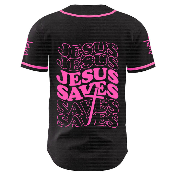 Christianartworkshop Jesus Saves Faith Statement Unisex Custom Baseball Jersey - image 16