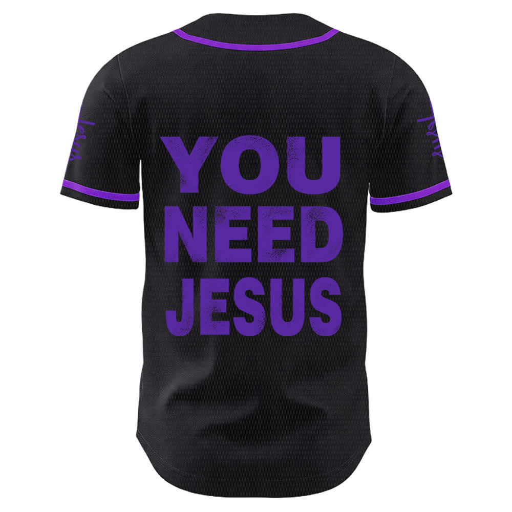 Christianartworkshop You Need Jesus Faith Statement Unisex Baseball Jersey - image 22