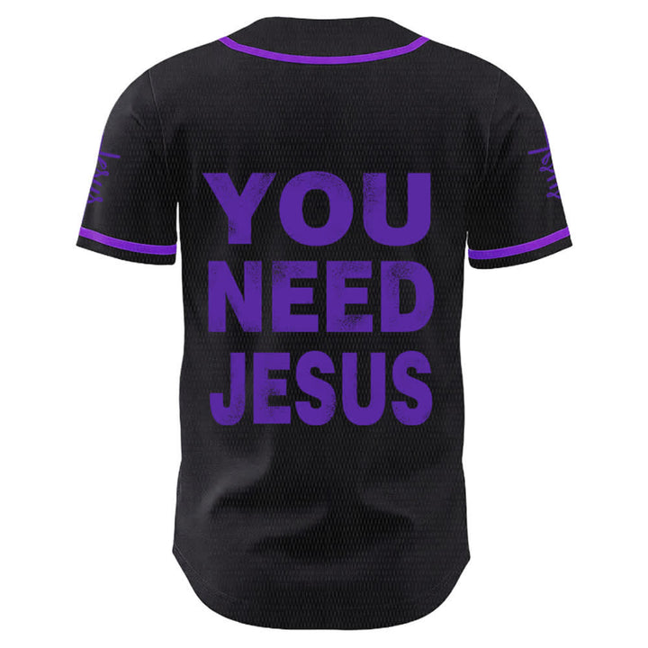 Christianartworkshop You Need Jesus Faith Statement Unisex Baseball Jersey - image 22