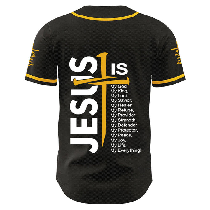 Christianartworkshop Jesus Is My Everything Faith Unisex Baseball Jersey - image 10