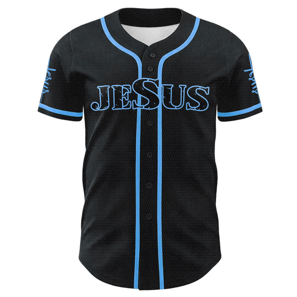 Christianartworkshop Jesus Is My Everything Faith Unisex Baseball Jersey - image 2
