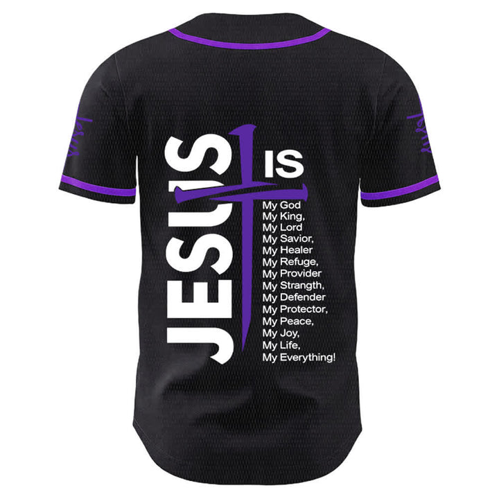 Christianartworkshop Jesus Is My Everything Faith Unisex Baseball Jersey - image 22