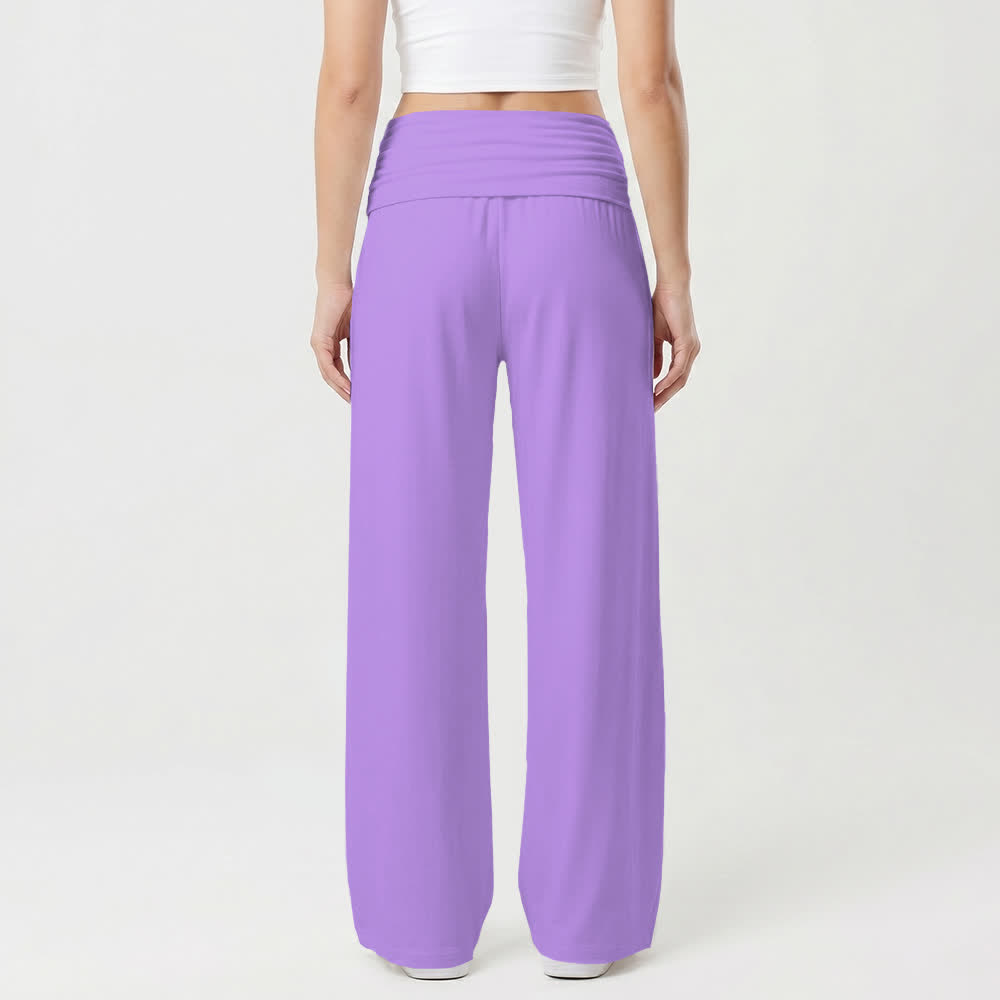 Christianartworkshop Can't Do & Can Do Faith Cartoon Letter Art Casual Faith Women’s Wide Leg Pants - image 11