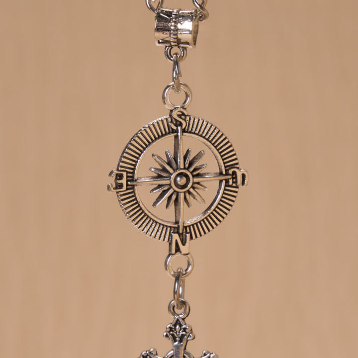 Christianartworkshop Cowboy Hat Compass Wooden Cross Car Pendant: Timeless Token of Steady Heavenly Guidance - image 4